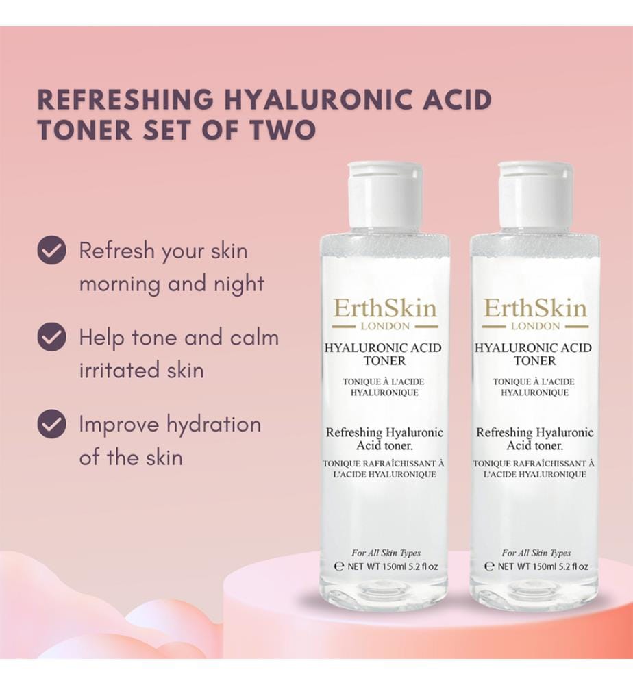 2er-Pack erfrischende Gesichtswasser mit Hyaluronsäure – 150 ml
