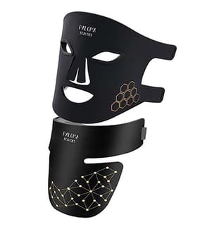 LED-Lichttherapie-Maske für Gesicht und Hals – Schwarz