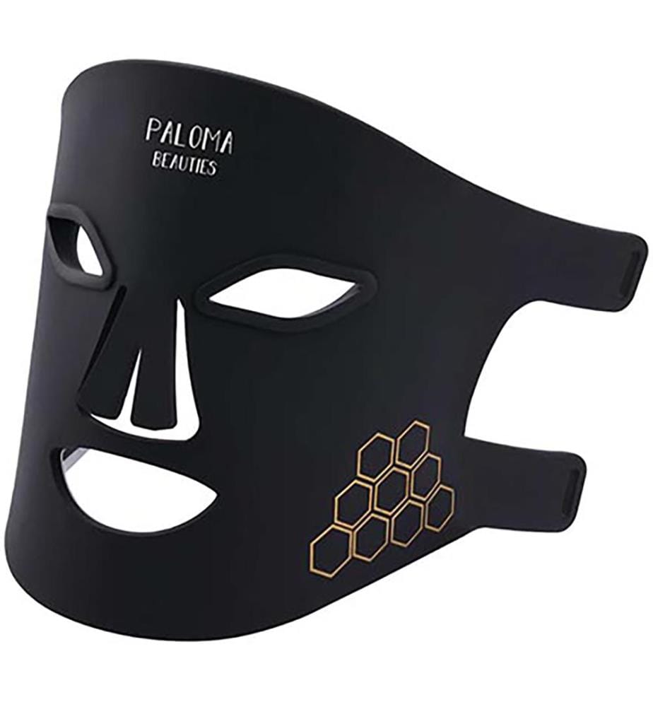 LED-Lichttherapie-Maske für Gesicht und Hals – Schwarz