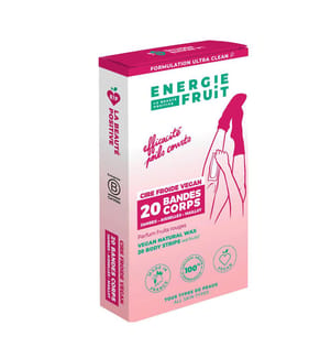 20er-Pack natürliche Kaltwachsstreifen für den Körper – Rote Beeren