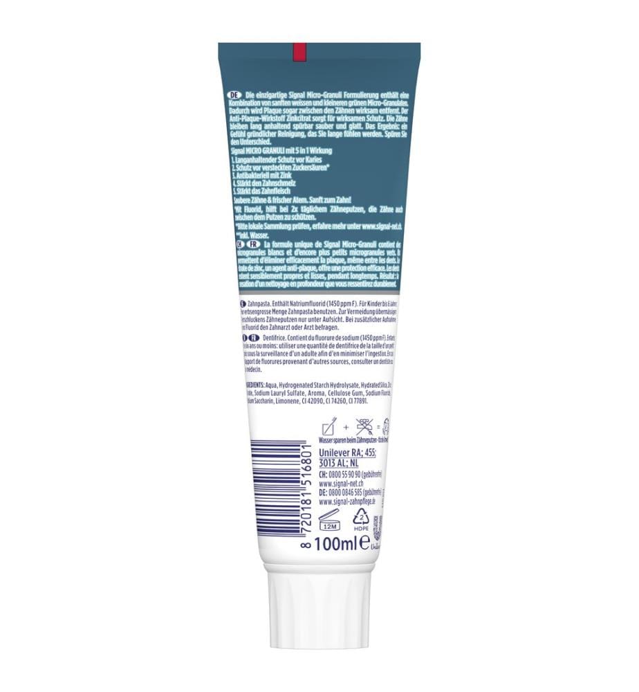 Lot de 12 dentifrices aux micro-granules - 100 ml