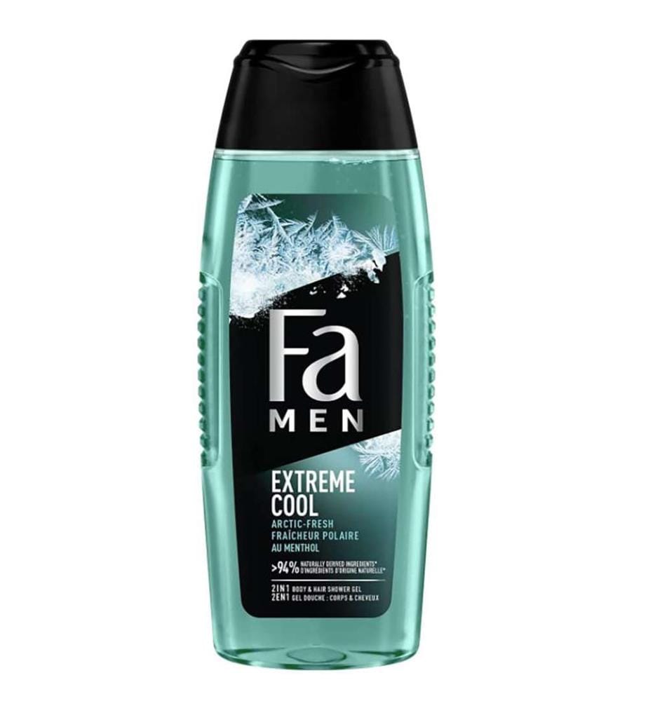 12 gels douche de 250 ml pour hommes – 2-en-1 Extreme Cool