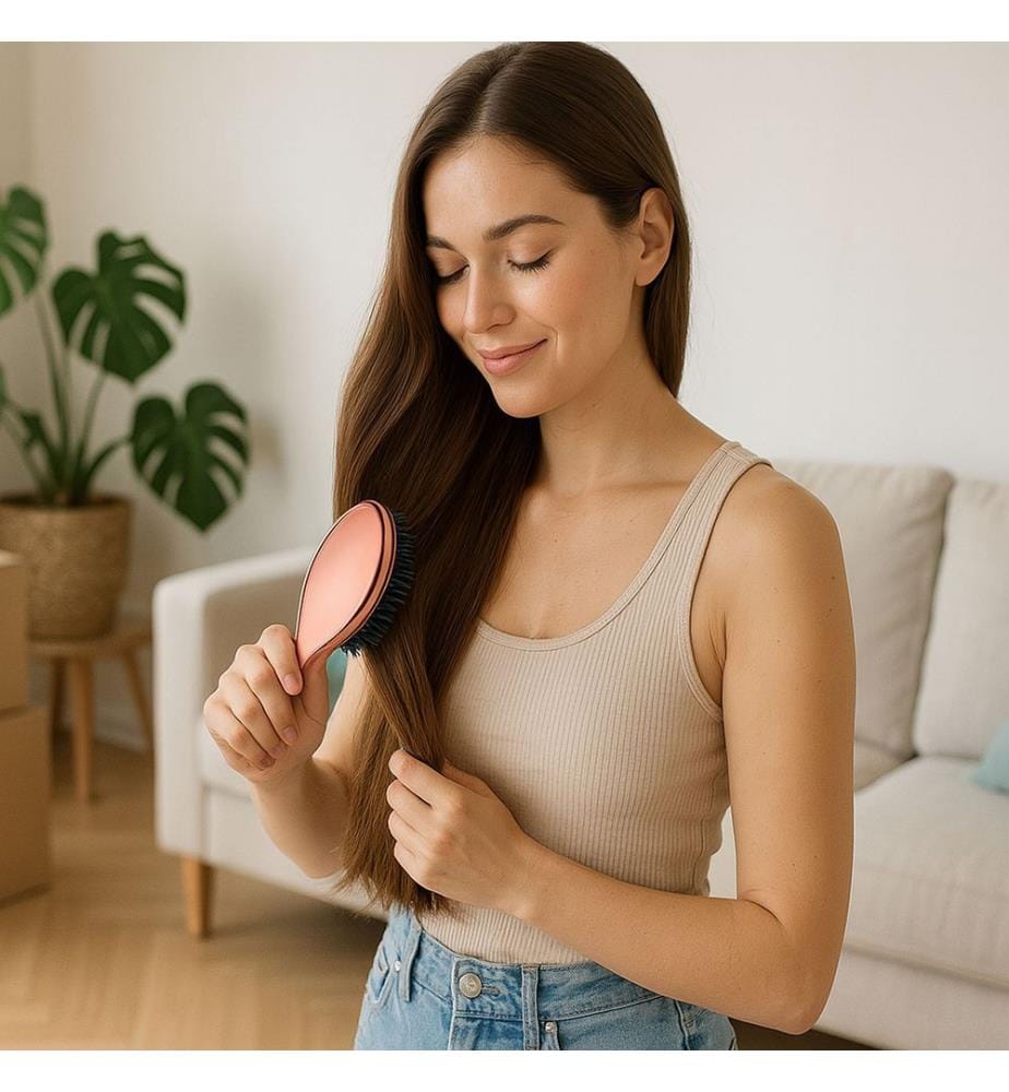 Brosse à Cheveux HA-6 - Or Rose