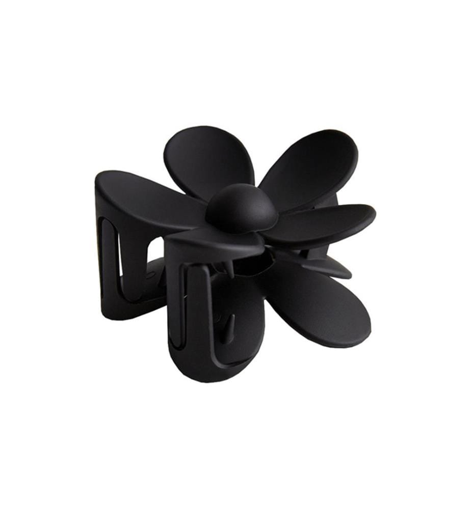 Haarklammern Blume - Schwarz (7,5 cm)