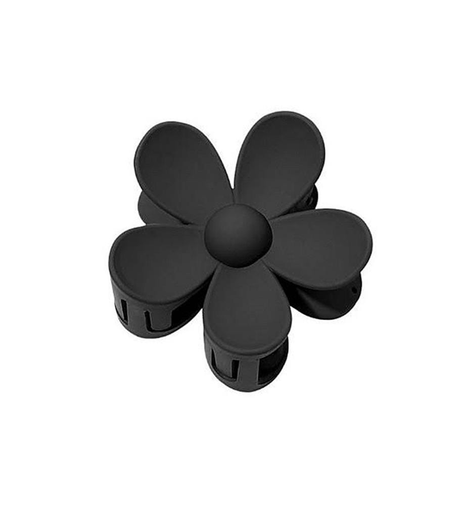 Haarklammern Blume - Schwarz (7,5 cm)
