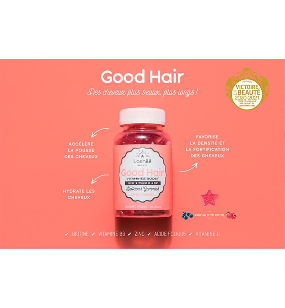 Compléments Alimentaires Good Hair (Sans Sucres) - 60 Gummies