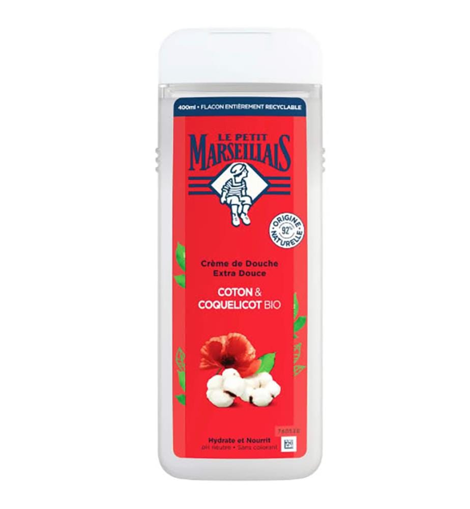 Set aus 12 Duschgels Baumwollmilch & Mohnblume 400 ml