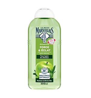 Lot de 12 Shampooing Force et Éclat Cheveux Normaux Pomme et Olivier Bio - 300ml