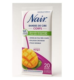 Lot de 6 Paquets de 3 Bandes de Cire Froide Jambes Mangue