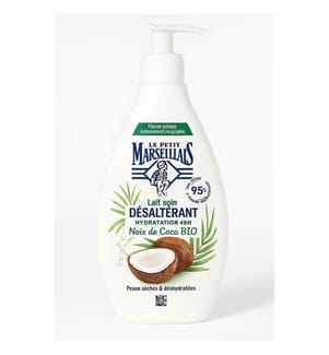 Lot de 12 Laits Corps Peau Déshydratée Hydratation 48H Noix de Coco Bio 250 ml