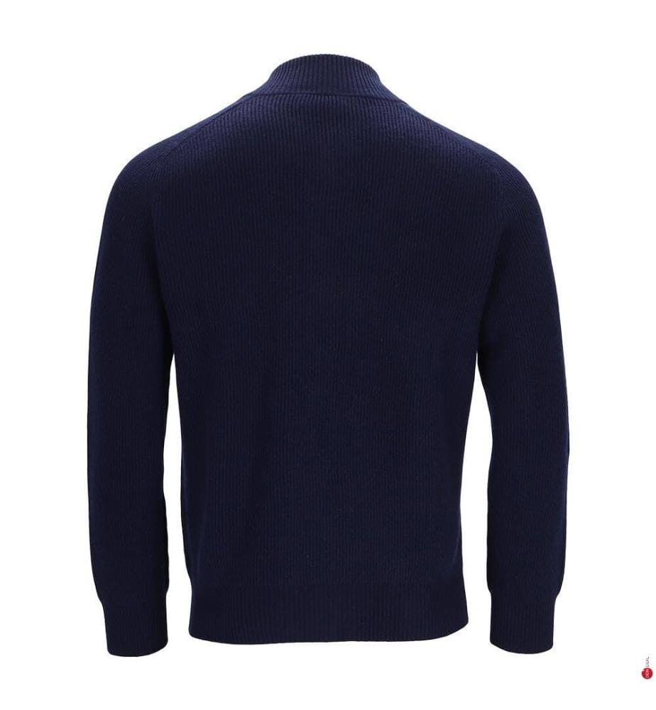 Strickjacke mit Reissverschluss – Marineblau