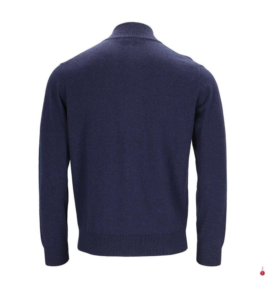 Strickjacke mit Reissverschluss – Marineblau