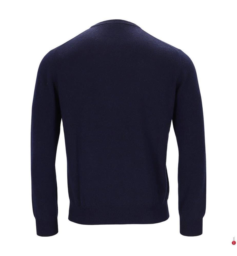 Pullover mit Rundhalsausschnitt – Marineblau