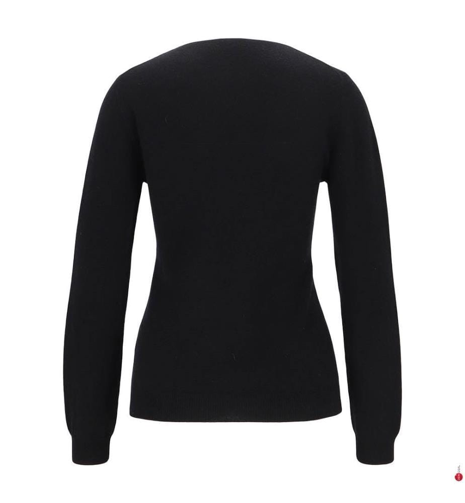 Pullover mit Rundhalsausschnitt – Schwarz