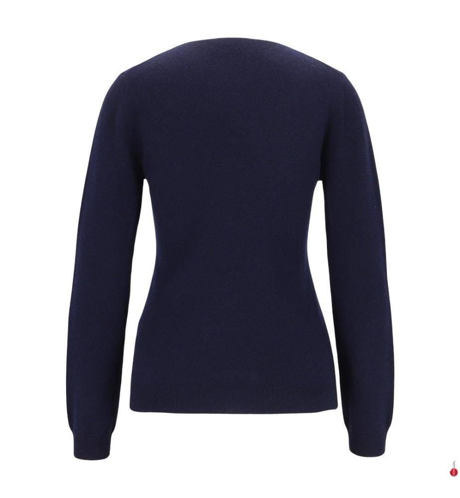 Pullover mit Rundhalsausschnitt – Marineblau
