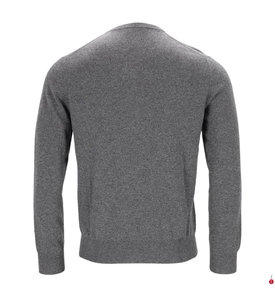 Pullover mit V-Ausschnitt – Grau