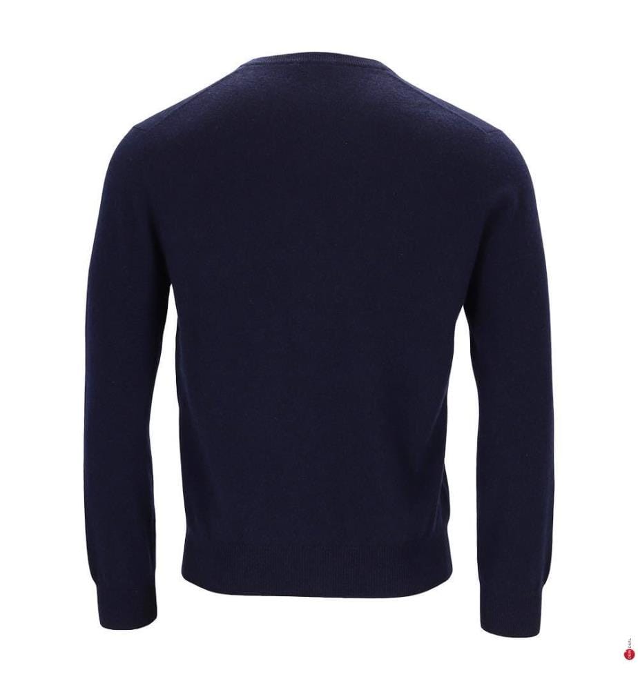 Pullover mit V-Ausschnitt – Marineblau