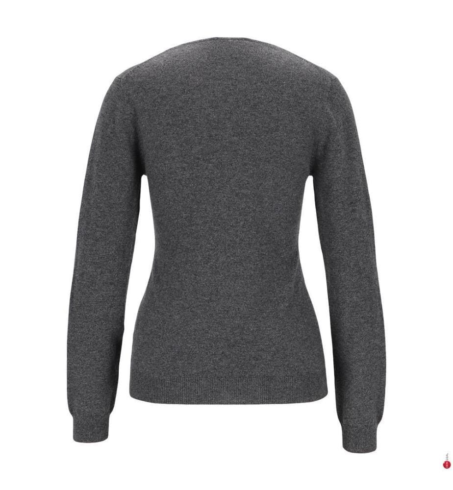 Pullover mit V-Ausschnitt – Grau