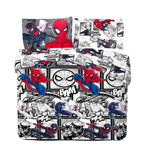 Spider-Man - Comic-Strip Bettwäsche, wendbar Single