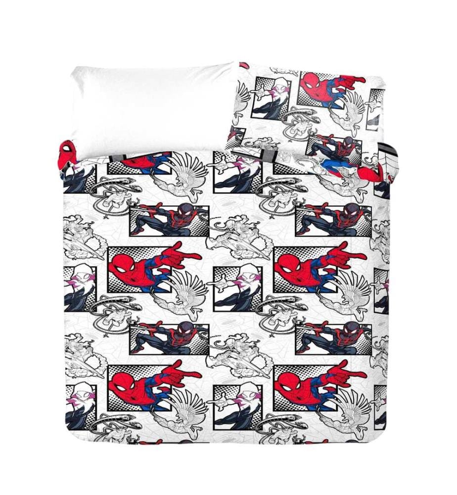 Spider-Man - Comic-Strip Bettwäsche, wendbar Single