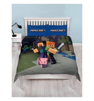 Minecraft - Bettwäsche-Set, wendbar Double
