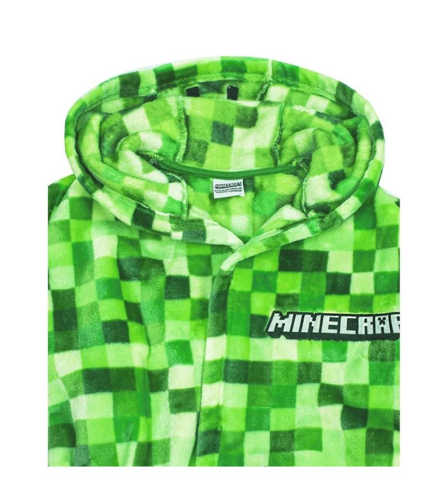 Minecraft Boys Creeper Pixel Dressing Gown