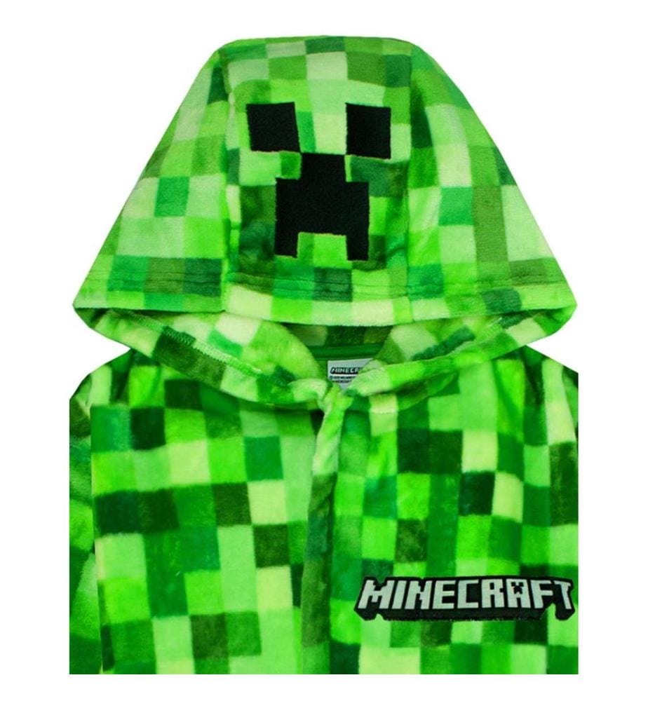 Minecraft Boys Creeper Pixel Dressing Gown