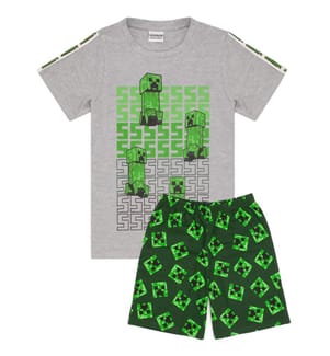 Minecraft Childrens/Kids Short Pyjama Set