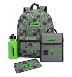 Minecraft - Lunchtasche und Rucksack Set - 4er-Pack