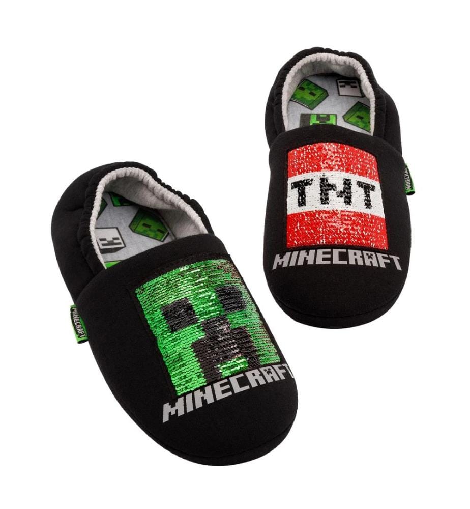 Minecraft - Jungen Hausschuhe, Pailletten