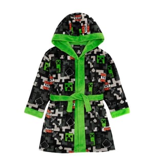 Minecraft Boys Creeper TNT Dressing Gown