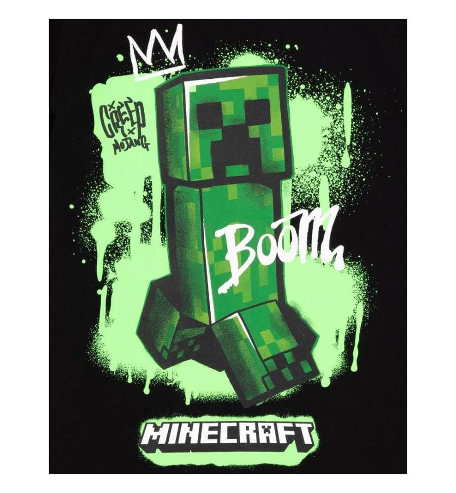 Minecraft Childrens/Kids Creeper T-Shirt (Pack of 2)