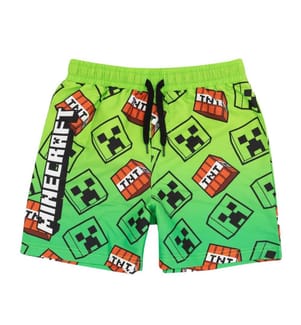 Minecraft Boys Creeper Swim Shorts