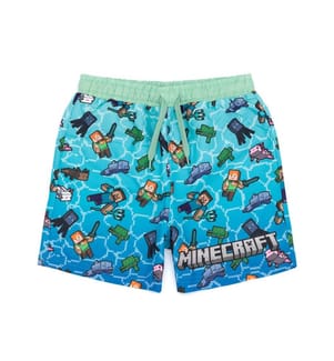 Minecraft Boys Creeper Swim Shorts
