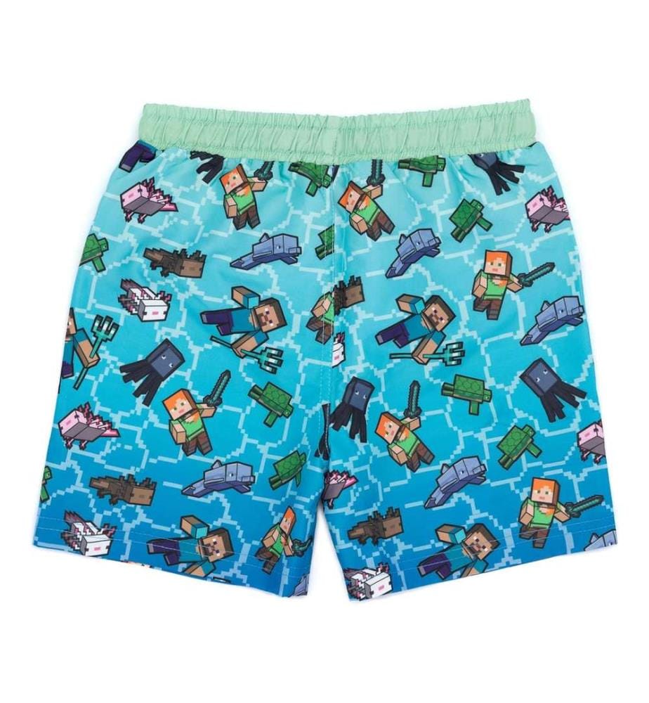 Minecraft Boys Creeper Swim Shorts