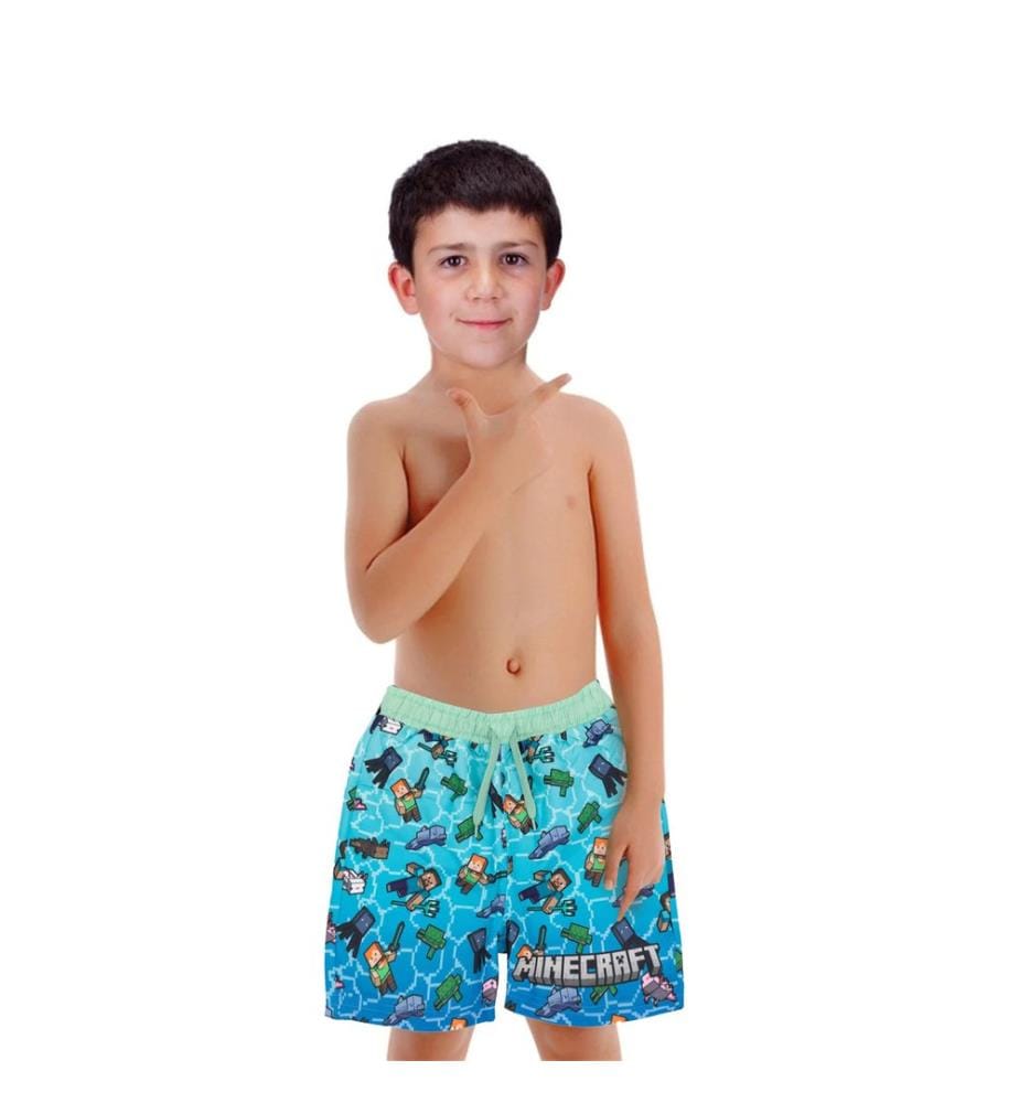 Minecraft Boys Creeper Swim Shorts