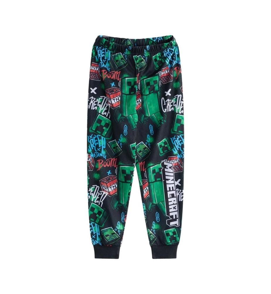 Minecraft Boys Creeper Long Pyjama Set (Pack of 2)