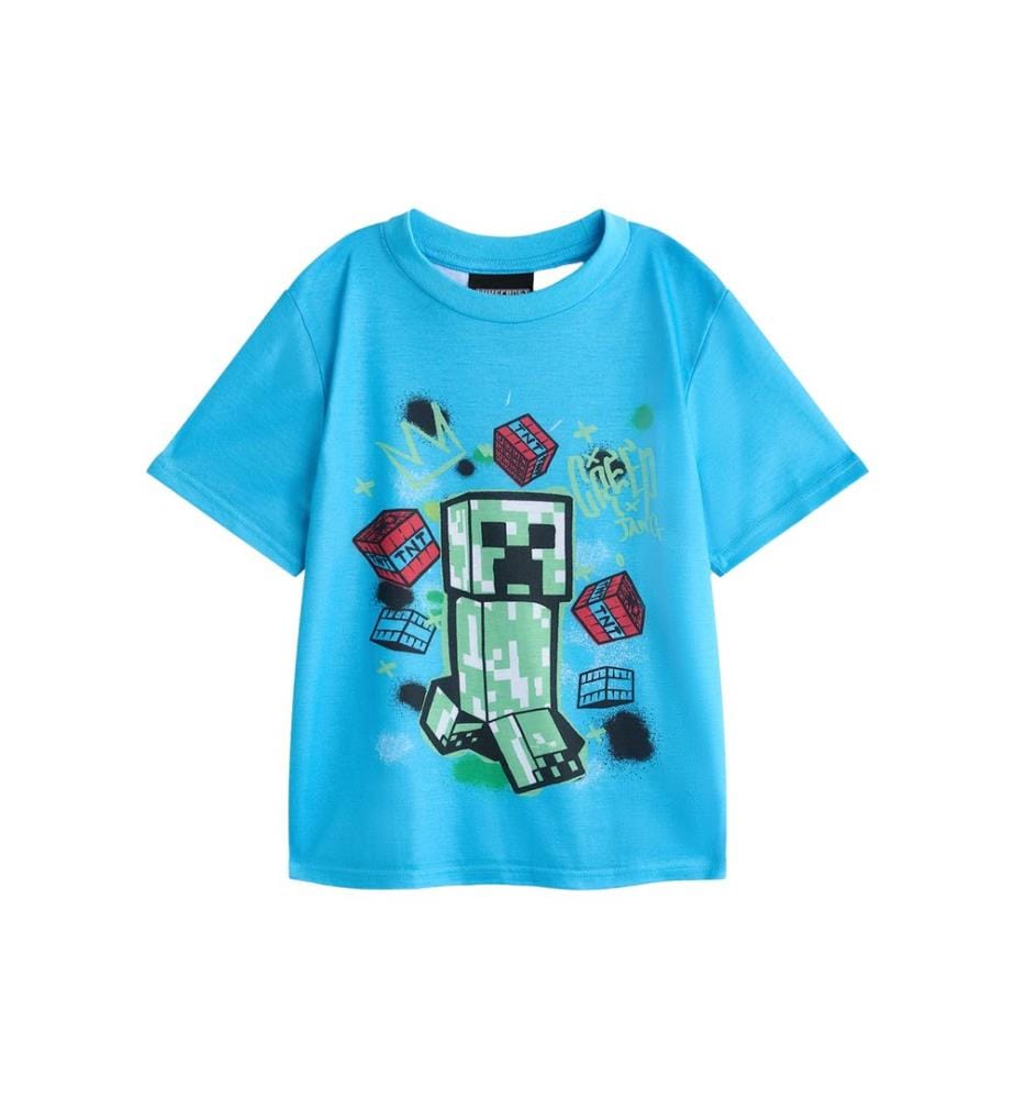 Minecraft Boys Creeper Long Pyjama Set (Pack of 2)