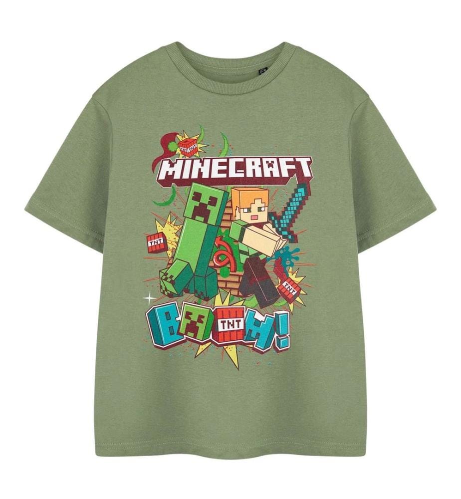 Minecraft Boys Boom Short-Sleeved T-Shirt