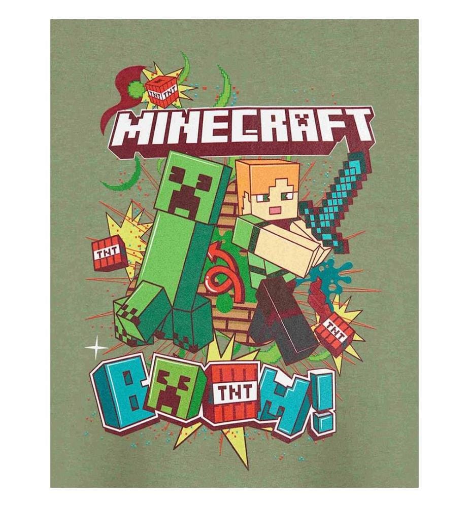 Minecraft Boys Boom Short-Sleeved T-Shirt