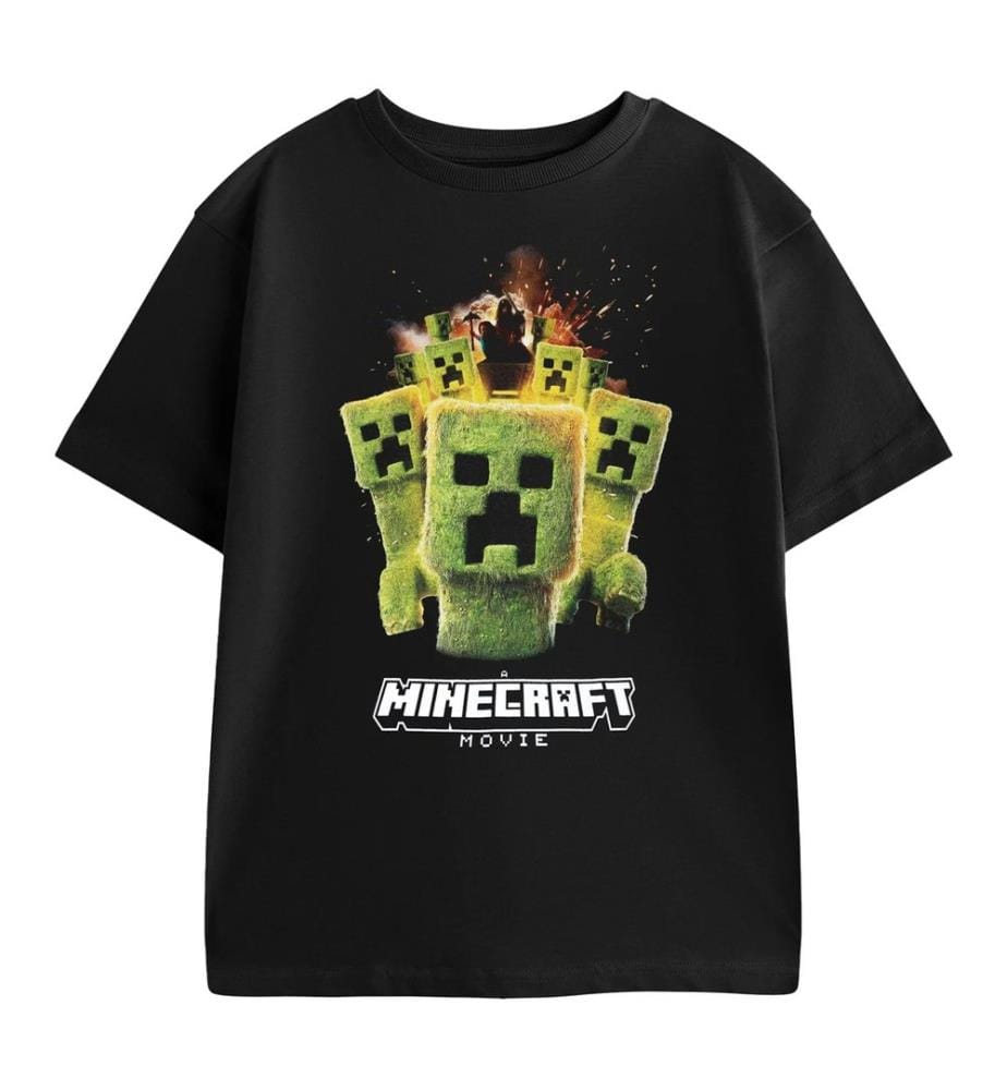 Minecraft Boys Creeper Photograph T-Shirt