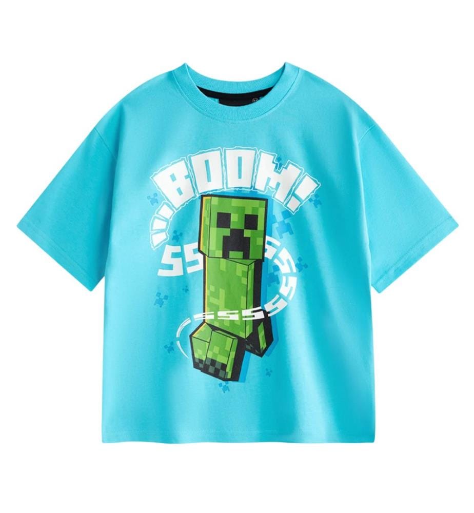 Minecraft Boys Creeper Short-Sleeved Short Pyjama Set (Pack of 2)