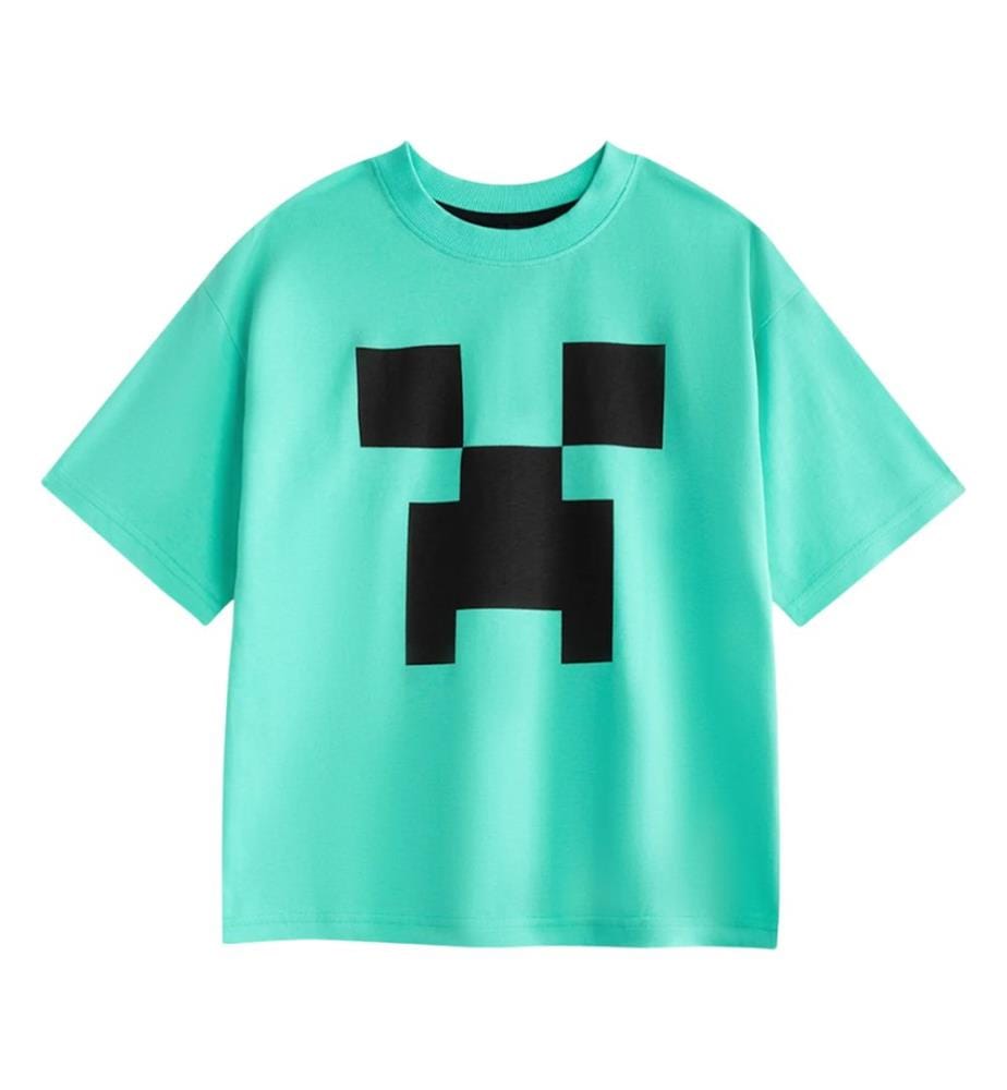 Minecraft Boys Creeper Short-Sleeved Short Pyjama Set (Pack of 2)