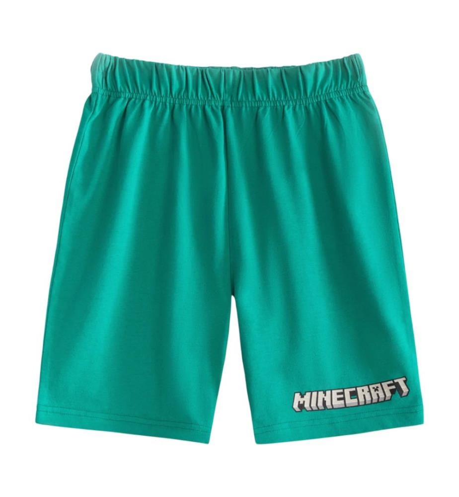 Minecraft Boys Creeper Short-Sleeved Short Pyjama Set (Pack of 2)