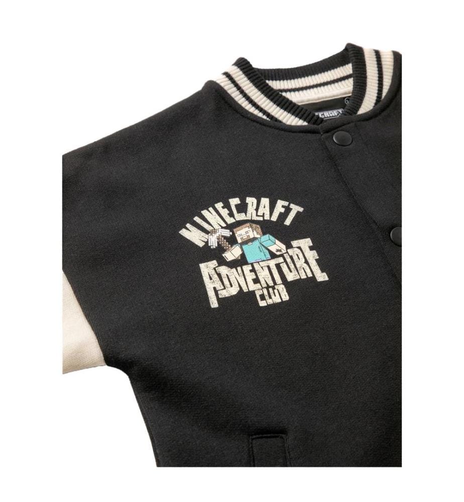 Minecraft Boys Creeper Varsity Jacket