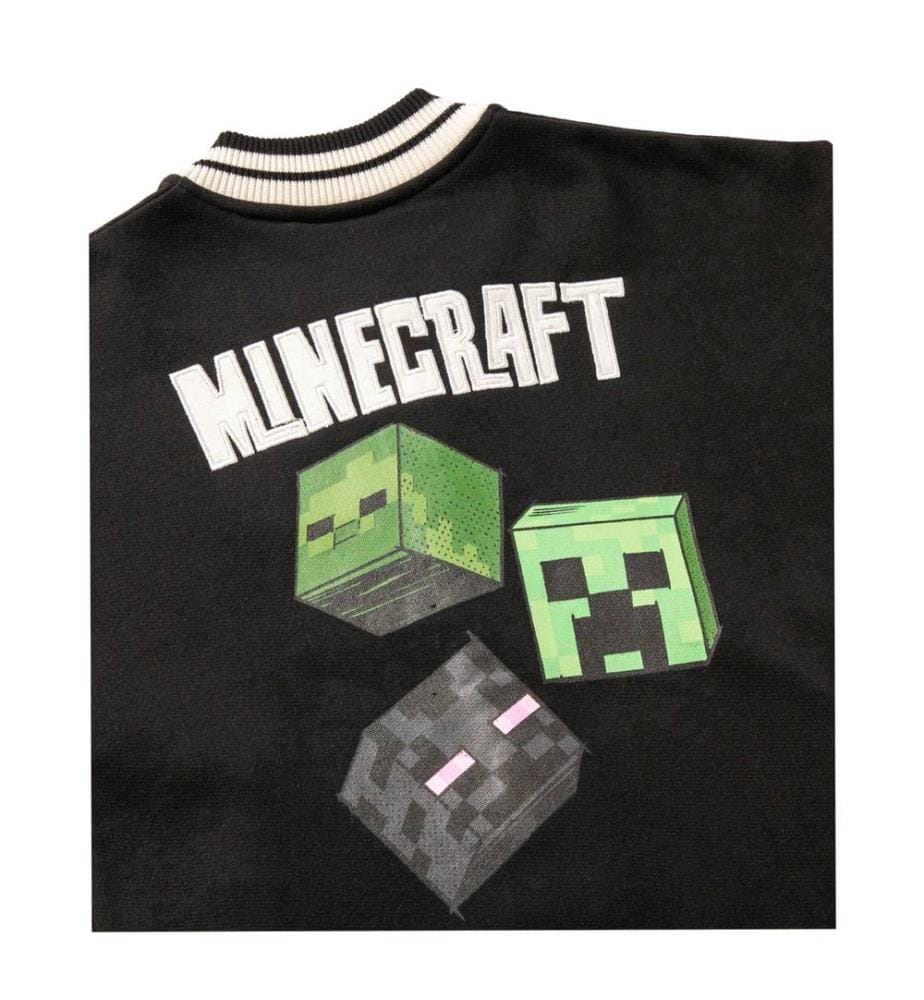 Minecraft Boys Creeper Varsity Jacket