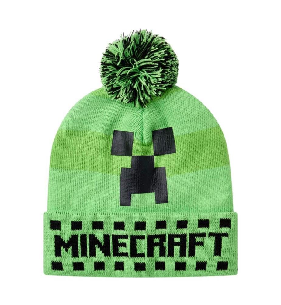 Minecraft - Hut-, Schal- und Handschuh-Set für Jungen, "Creeper" (3er-Pack)