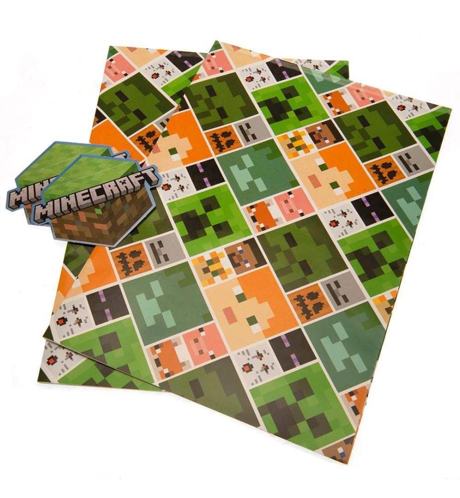 Minecraft - Geschenkpapier-Set 2er-Pack - Papier