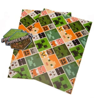 Minecraft - Geschenkpapier-Set 2er-Pack - Papier
