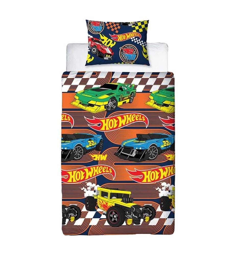 Hot Wheels - "Racer" Einzelbett Bettwäsche-Set Single